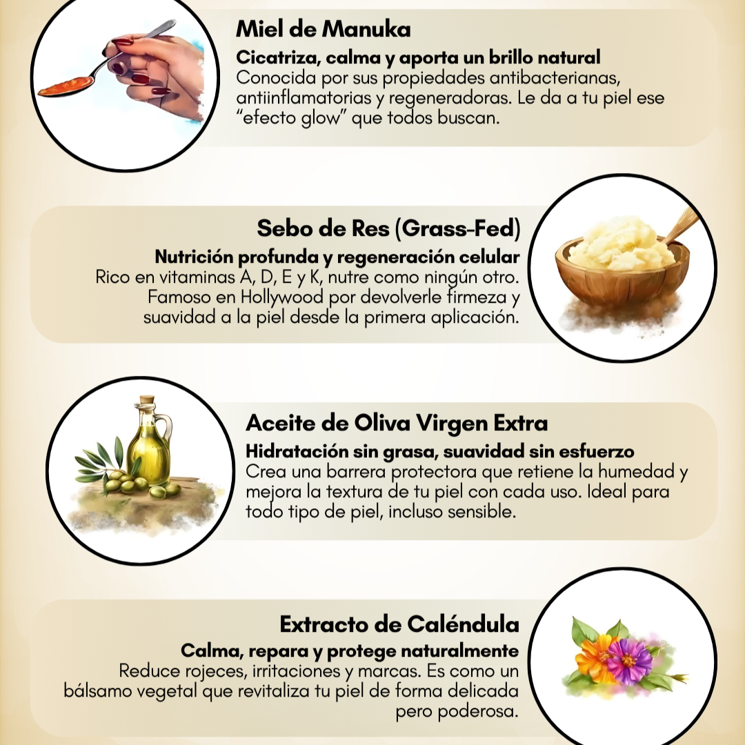 Bálsamo de Sebo - Rico en Vitaminas Esenciales