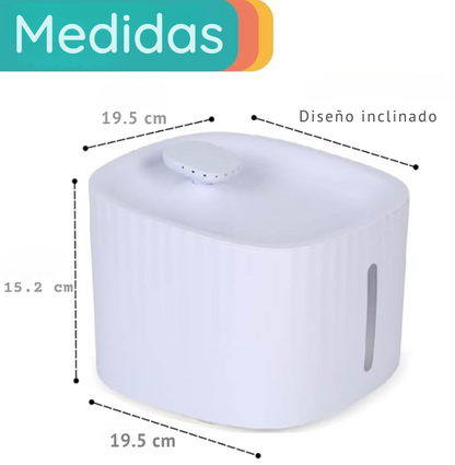 Bebedero de 3L Automático para Mascotas con Agua Limpia y en Movimiento