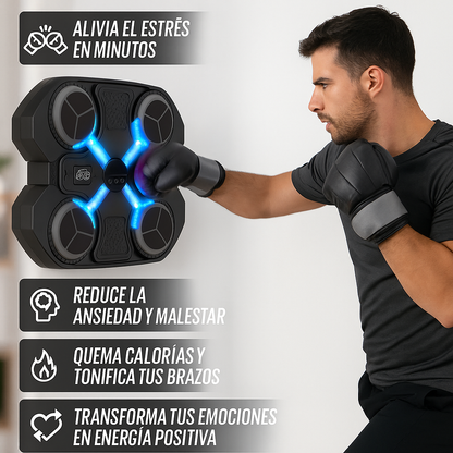 Máquina de Boxeo LED con Música + Guantes de Regalo
