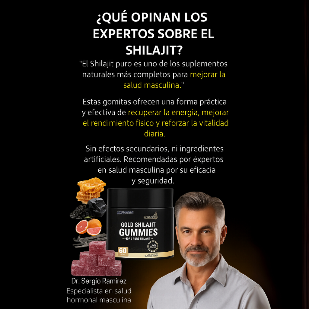 Gomitas Gold Shilajit – Vitalidad y deseo, ahora en forma deliciosa
