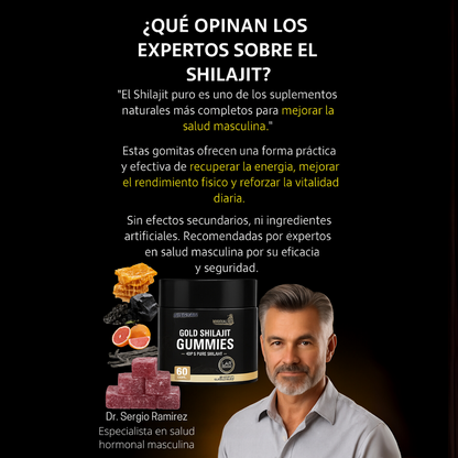 Gomitas Gold Shilajit – Vitalidad y deseo, ahora en forma deliciosa