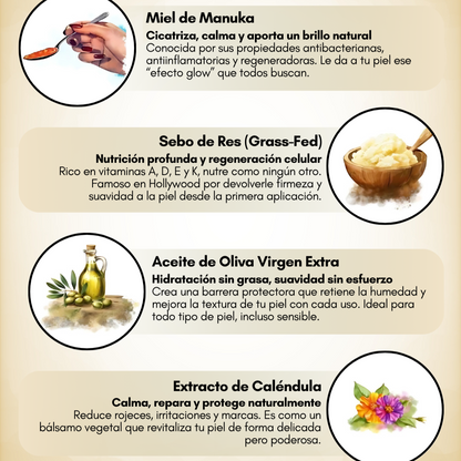 Bálsamo de Sebo - Rico en Vitaminas Esenciales