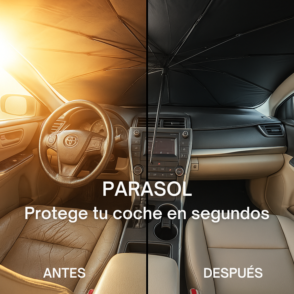 Parasol Plegable para Coche que Protege del Sol y Rayos UV