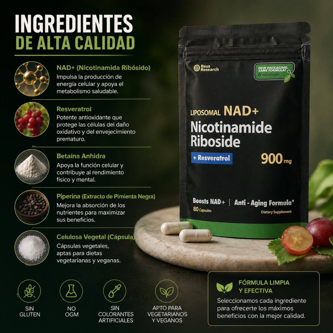 Capsulas NAD+ Vuelve a Ser Tu