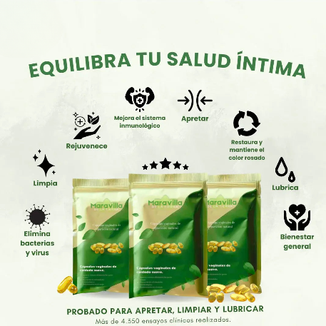 Maravillas de la Tierra® – Cápsulas Íntimas que Purifican (ECOPACK)