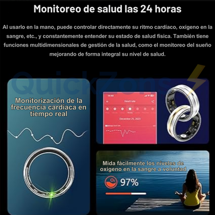 Anillo inteligente que Monitorea tu Salud con Diseño Elegante