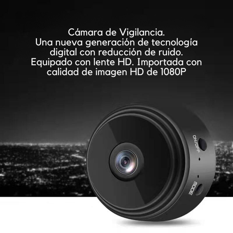 Mini Cámara Espía HD con Visión Nocturna y Ángulo Amplio