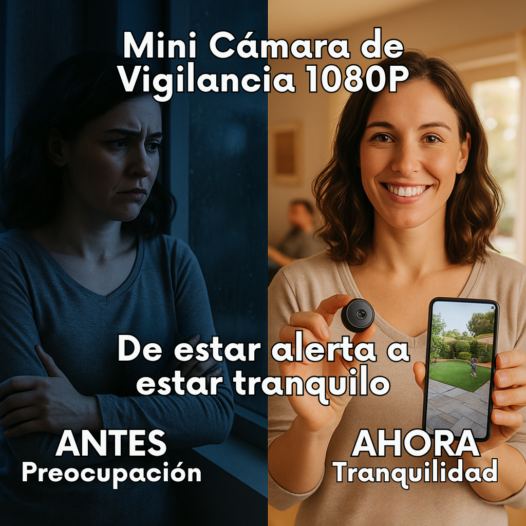 Mini Cámara Espía HD con Visión Nocturna y Ángulo Amplio
